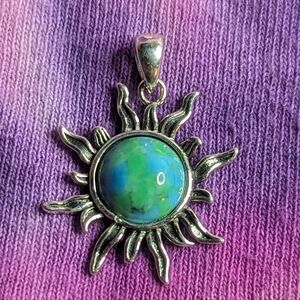 Silver Sun pendant